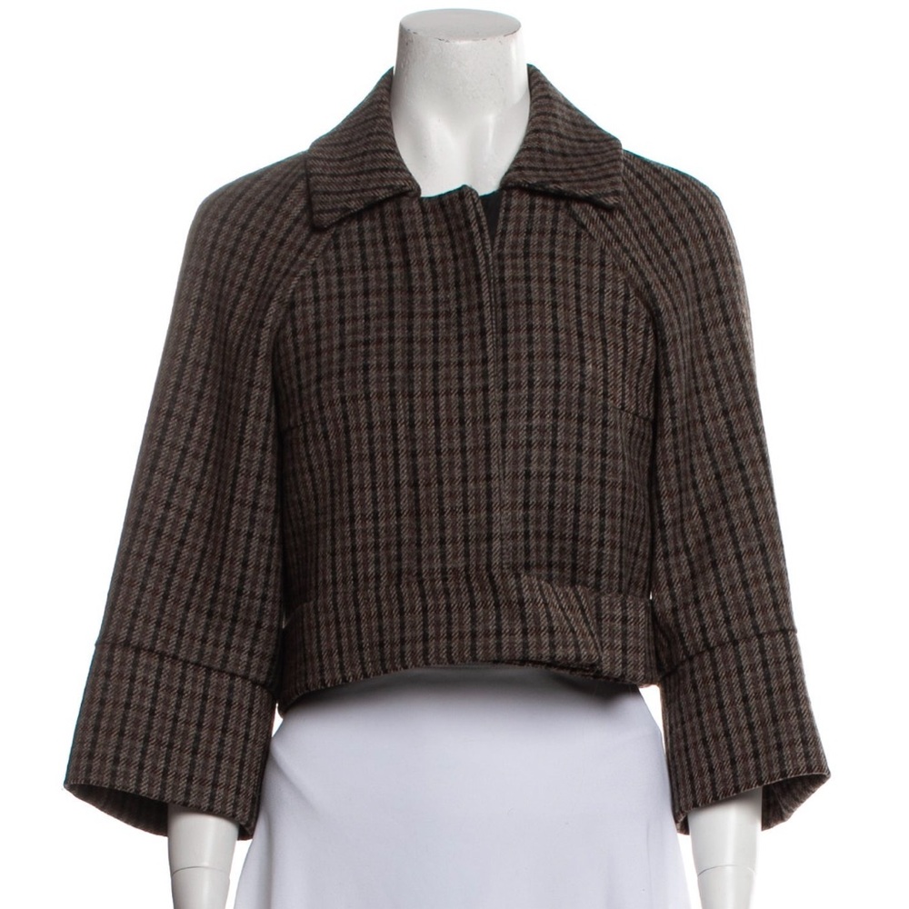 Chloe plaid print bolero
